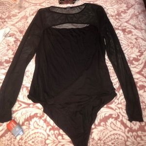 Bodysuit with front cutouts